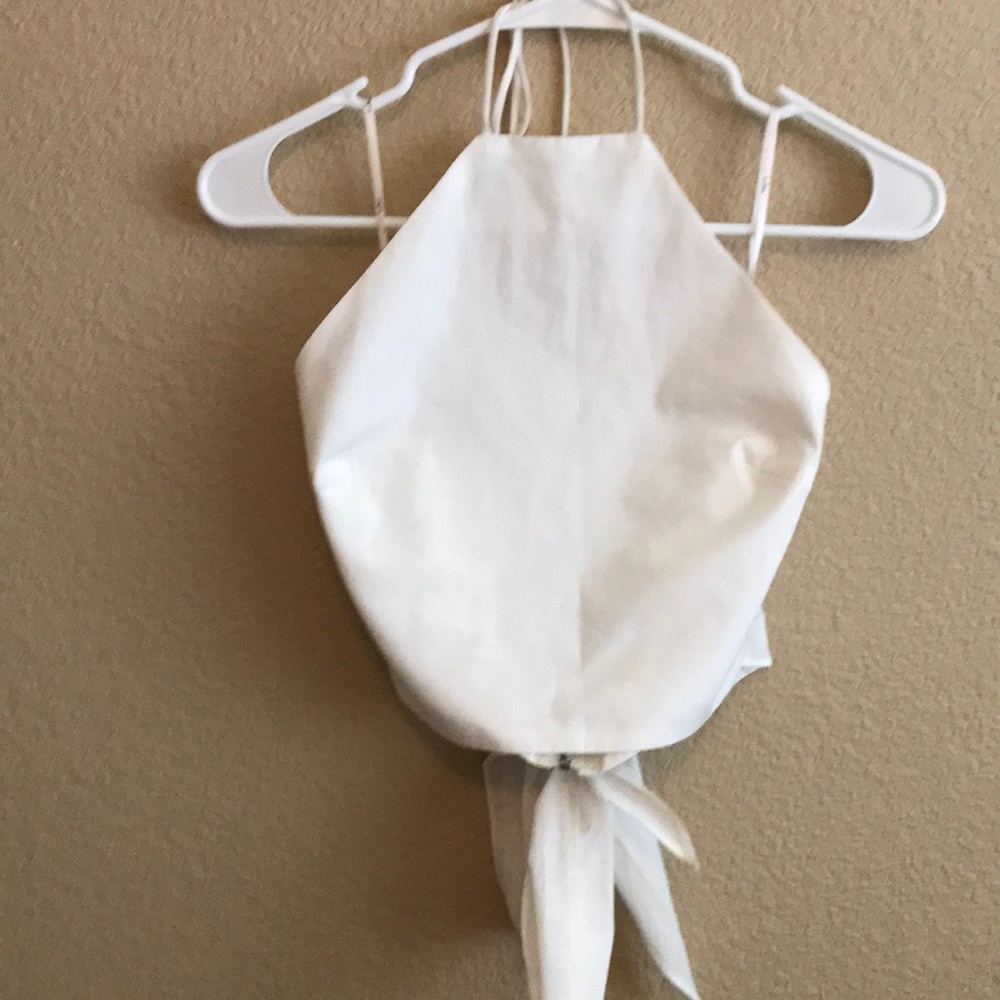 Lulus xs white crop top